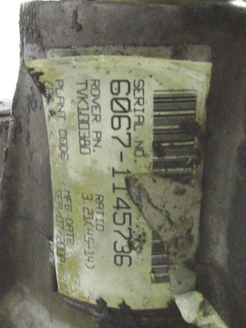 PONT ARRI?RE OEM N. TVK100380 PI?CES DE VOITURE D'OCCASION LAND ROVER FREELANDER 3/5  PORTE (2000 - 2006) DIESEL D?PLACEMENT. 20 ANN?E 2000