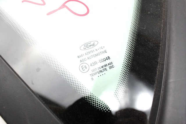 VITRE FIXE C?T? GAUCHE OEM N. 8A61-A29751-A PI?CES DE VOITURE D'OCCASION FORD FIESTA (09/2008 - 11/2012) BENZINA D?PLACEMENT. 12 ANN?E 2010