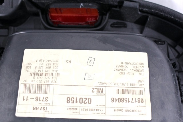 REV?TEMENT DE PORTE  OEM N. 19959 PANNELLO INTERNO PORTA POSTERIORE PI?CES DE VOITURE D'OCCASION VOLKSWAGEN PASSAT B6 3C BER/SW (2005 - 09/2010)  DIESEL D?PLACEMENT. 20 ANN?E 2008