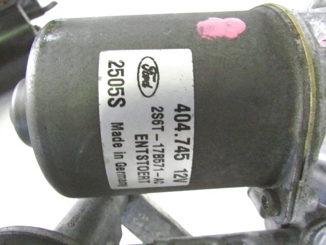 MOTEUR D'ESSUIE-GLACE OEM N. 156088392 PI?CES DE VOITURE D'OCCASION FORD FIESTA JH JD MK5 R (01/2006 - 2008) BENZINA D?PLACEMENT. 12 ANN?E 2006