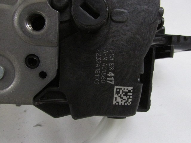 SERRURE CENTRALE PORTE ARRI?RE GAUCHE OEM N. PSA828417 PI?CES DE VOITURE D'OCCASION PEUGEOT PARTNER TEPEE (DAL 2010)DIESEL D?PLACEMENT. 16 ANN?E 2012