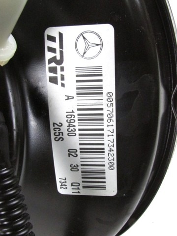 SERVO FREIN ? D?PRESSION OEM N. A1694300230 PI?CES DE VOITURE D'OCCASION MERCEDES CLASSE A W169 5P C169 3P (2004 - 04/2008) DIESEL D?PLACEMENT. 20 ANN?E 2006