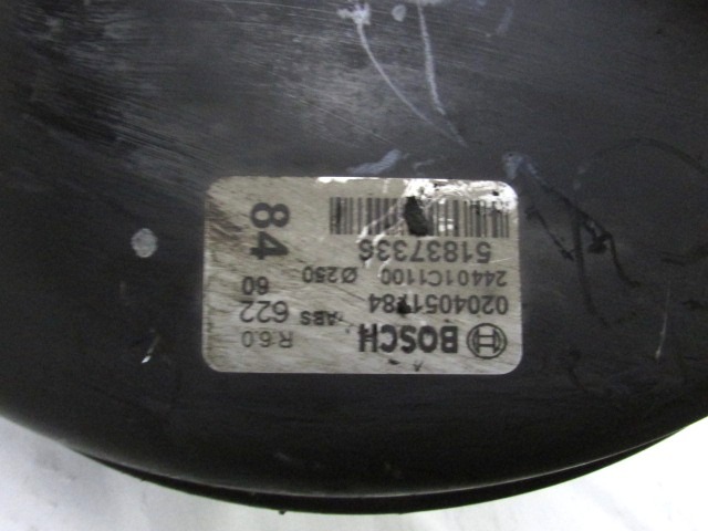 SERVO FREIN ? D?PRESSION OEM N. 51837336 PI?CES DE VOITURE D'OCCASION PEUGEOT BIPPER (DAL 2007) DIESEL D?PLACEMENT. 14 ANN?E 2010