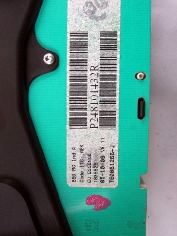 TABLEAU DE BORD OEM N. 248101432R PI?CES DE VOITURE D'OCCASION DACIA SANDERO MK1 (2008 - 2012) BENZINA D?PLACEMENT. 12 ANN?E 2009