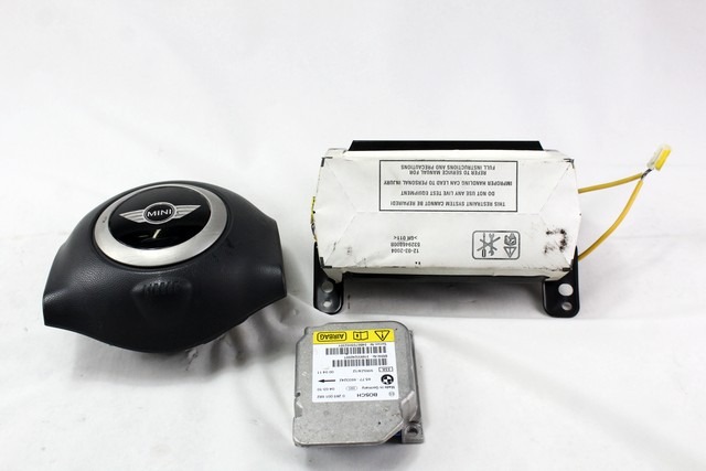 KIT AIRBAG COMPLET OEM N. 17171 KIT AIRBAG COMPLETO PI?CES DE VOITURE D'OCCASION MINI COOPER / ONE R50 (2001-2006) DIESEL D?PLACEMENT. 14 ANN?E 2004