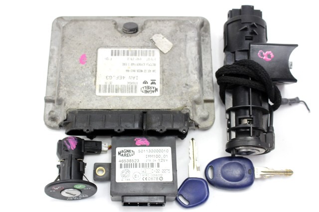 KIT ACCENSIONE AVVIAMENTO OEM N. 16589 KIT ACCENSIONE AVVIAMENTO PI?CES DE VOITURE D'OCCASION FIAT MULTIPLA (2004 - 2010) BENZINA/METANO D?PLACEMENT. 16 ANN?E 2004