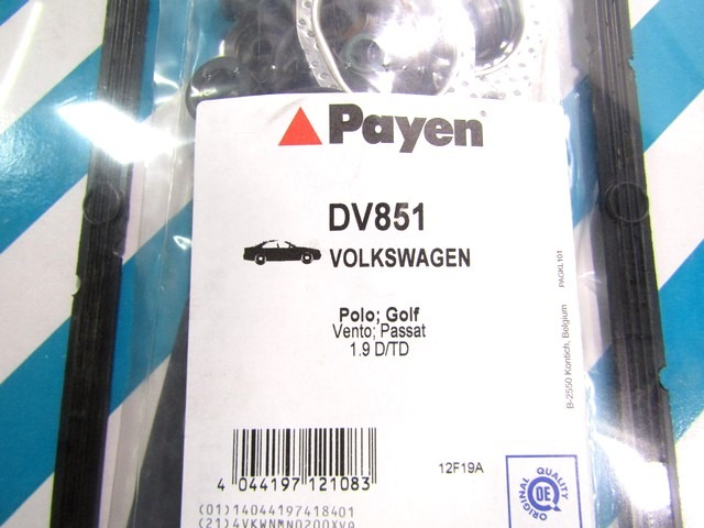 JOINT DE COUVERCLE DE POUSSOIR OEM N. 028198012E PI?CES DE VOITURE D'OCCASION AUDI 80 89 89Q 8A B3 BER/SW (1987 - 1991) DIESEL D?PLACEMENT. 19 ANN?E 1988