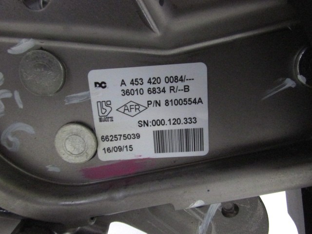 FREIN ? MAIN / COMANDE OEM N. 360106834R PI?CES DE VOITURE D'OCCASION RENAULT TWINGO (DAL 2014)BENZINA D?PLACEMENT. 10 ANN?E 2016