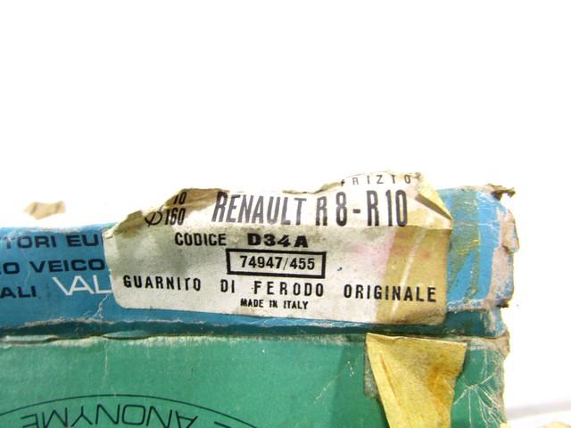 D34A DISCO FRIZIONE VALEO RENAULT R8 1.1 B 37 KW RICAMBIO NUOVO