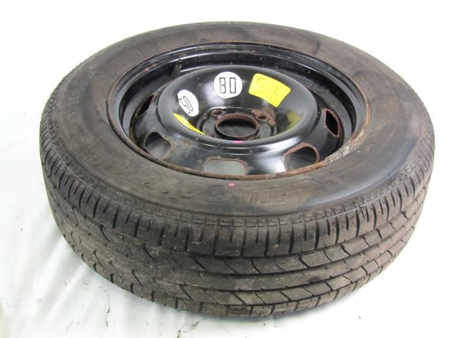 RUOTA DI SCORTA BRIDGESTONE TURANZA PEUGEOT 307 SW 1.6 D 80KW 5M 5P (2007) RICAMBIO USATO 195/65R15 91H A4306 6JX15H2 ET27 