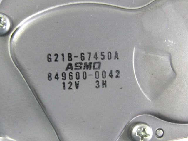 G21B-67450A MOTORINO TERGILUNOTTO MAZDA 6 SW 2.0 D 105KW 6M 5P (2007) RICAMBIO USATO 849600-0042