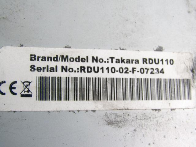 RDU110 TAKARA AUTORADIO AFTERMARKET FIAT PANDA 1.1 40KW 5M 5P (2004) RICAMBIO USATO