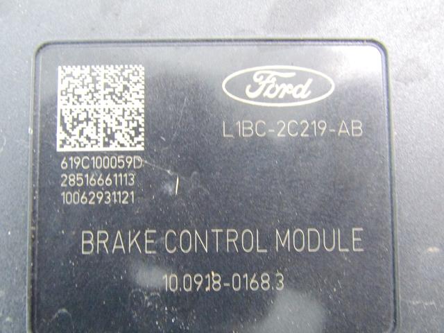 L1BC-2B373-AB CENTRALINA POMPA AGGREGATO ABS FORD PUMA 1.0 B 92KW 6M 5P (2020) RICAMBIO USATO 10.0220-1875.4