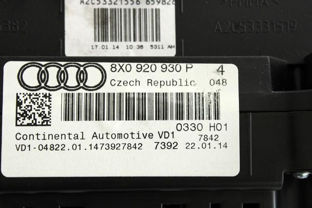 03L906023PS KIT ACCENSIONE AVVIAMENTO AUDI A1 1.6 D 77KW 5M 3P (2014) RICAMBIO USATO CON CENTRALINA MOTORE, QUADRO STRUMENTI, BLOCCHETTI ACCENSIONE APERTURA CON CHIAVE 8X0907063N 1K0905851 8X0920930P