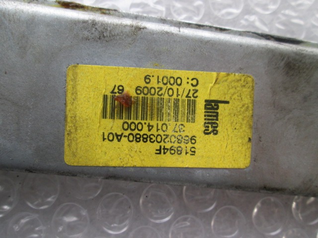 SYST?ME DE L?VE-VITRE ARRI?RE MANUEL OEM N. 9223C4 PI?CES DE VOITURE D'OCCASION PEUGEOT 207 / 207 CC WA WC WK (05/2009 - 2015) DIESEL D?PLACEMENT. 16 ANN?E 2009