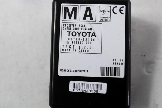 89740-02100 CENTRALINA RICEVITORE TELECOMANDO KEYLESS TOYOTA AURIS SW 1.8 I 73KW AUT 5P (2013) RICAMBIO USATO