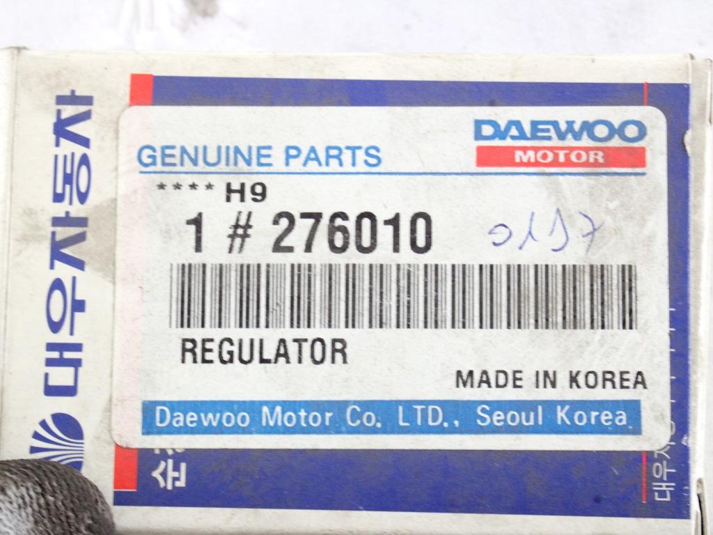 276010 REGOLATORE ALTERNATORE DAEWOO NEXIA 1.5 B 55KW (1996) RICAMBIO NUOVO