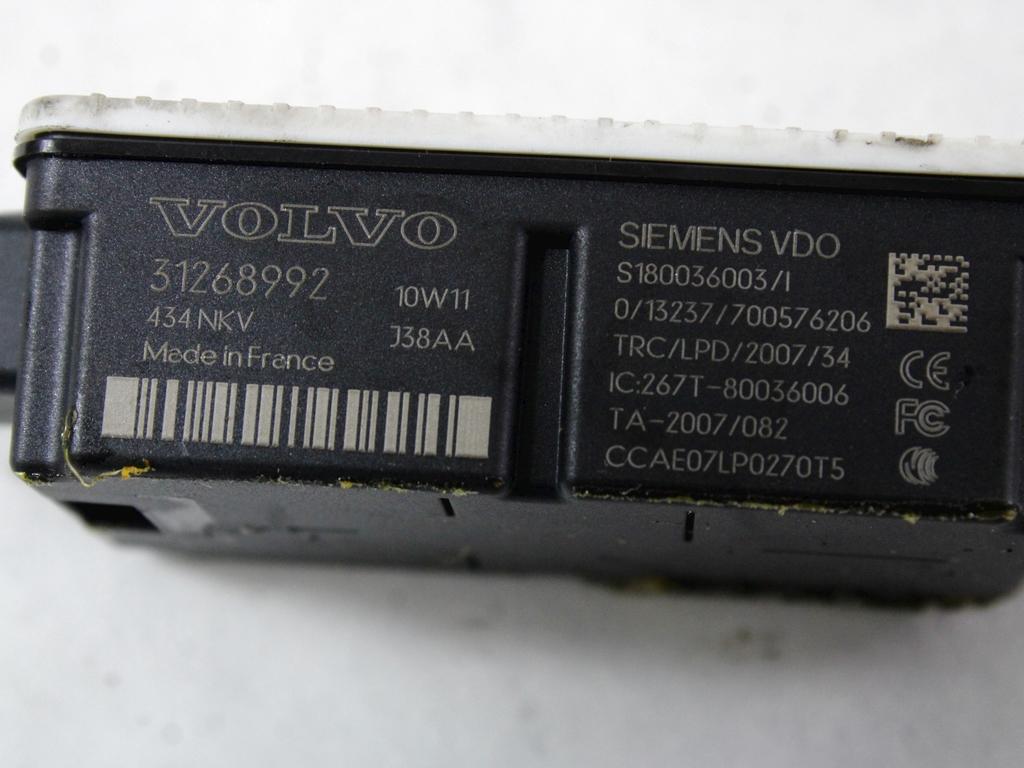 31268992 CENTRALINA ANTENNA RICEVITORE TELECOMANDO KEYLESS VOLVO V50 SW 1.6 D 80KW 5M 5P (2010) RICAMBIO USATO