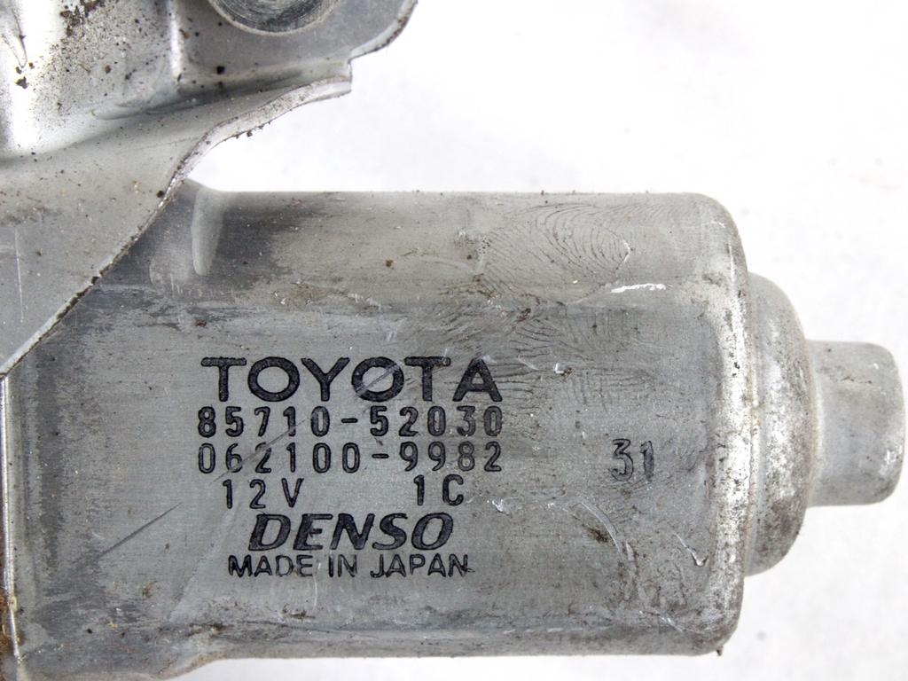 6980152010 MOTORINO MECCANISMO ALZA-VETRO ALZA-CRISTALLO PORTA ANTERIORE DESTRA TOYOTA YARIS 1.0 BENZ 3P 5M 50KW (2000) RICAMBIO USATO 85710-52030