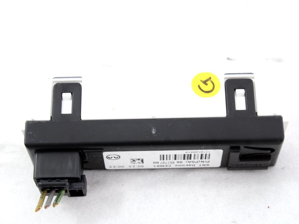 9665778780 DISPLAY INDICATORE SEGNALAZIONE CINTURE DI SICUREZZA CITROEN C4 1.6 D 82KW 6M 5P (2011) RICAMBIO USATO