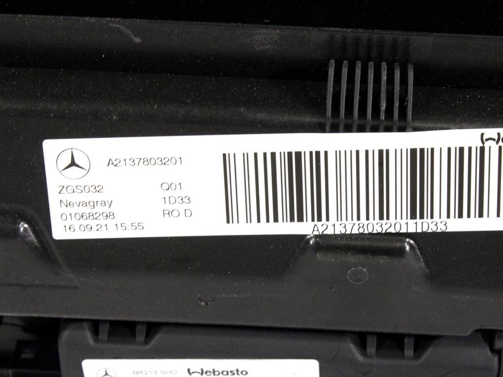 A2137806201 TELAIO VETRO TETTO APRIBILE PANORAMICO OSCURATO MERCEDES CLASSE E 220 CDI (W213) 2.0 143KW 4X4 4P D AUT (2021) RICAMBIO USATO A2059006643