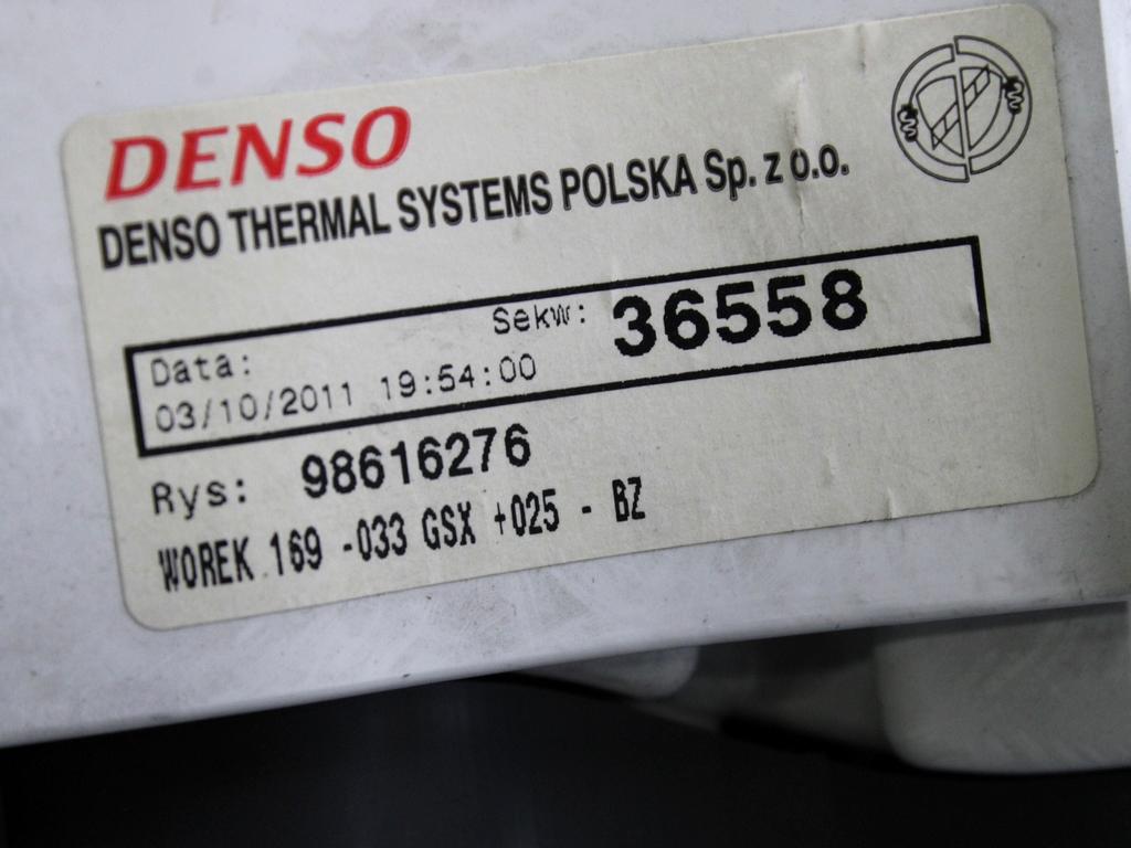 735369898 CENTRALINA GRUPPO DI COMANDO CLIMATIZZATORE CLIMA A/C MANUALE FIAT PANDA 1.2 B 51KW 5M 5P (2012) RICAMBIO USATO 735369900 98616276