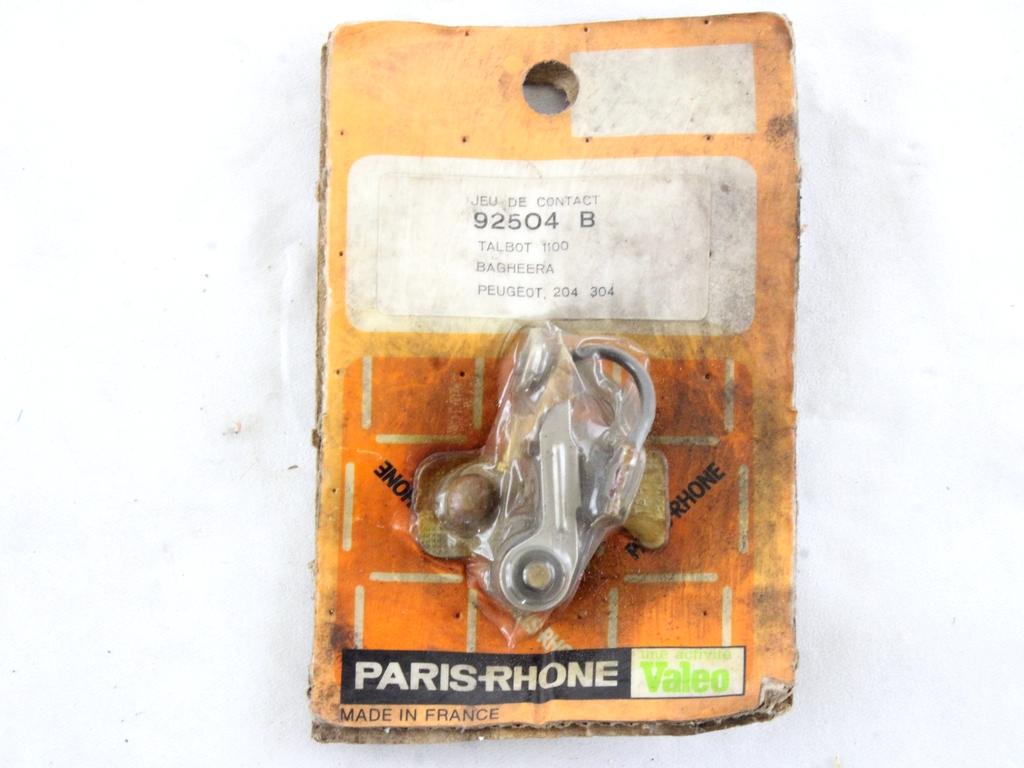 92504B KIT CONTATTI DISTRIBUZIONE ACCENSIONE VALEO PEUGEOT 204 1.1 B 39 KW RICAMBIO NUOVO