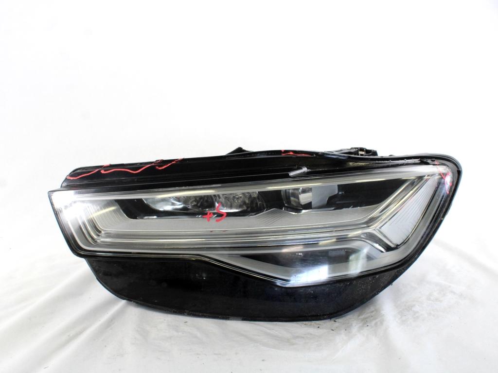 4G0941033H FARO FANALE ANTERIORE SINISTRO FULL LED AUDI A6 C7 SW 2.0 D 140KW AUT 5P (2017) RICAMBIO USATO VETRO TRASPARENTE GRAFFIATO, SUPPORTI DANNEGGIATI, PARTE POSTERIORE DANNEGGIATA