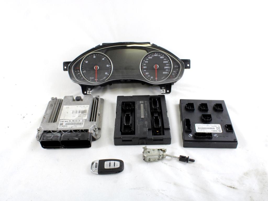 04L906021HA KIT ACCENSIONE AVVIAMENTO AUDI A6 C7 SW 2.0 D 140KW AUT 5P (2017) RICAMBIO USATO CON CENTRALINA MOTORE, QUADRO STRUMENTI, BLOCCHETTO CON CHIAVE 0281033073 4H0907064HN 4H0907063GH 4G8920934R