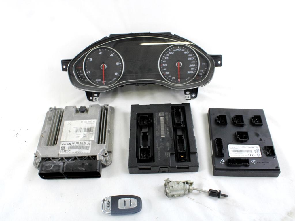 04L906021HA KIT ACCENSIONE AVVIAMENTO AUDI A6 C7 SW 2.0 D 140KW AUT 5P (2017) RICAMBIO USATO CON CENTRALINA MOTORE, QUADRO STRUMENTI, BLOCCHETTO CON CHIAVE 0281033073 4H0907064HN 4H0907063GH 4G8920934R