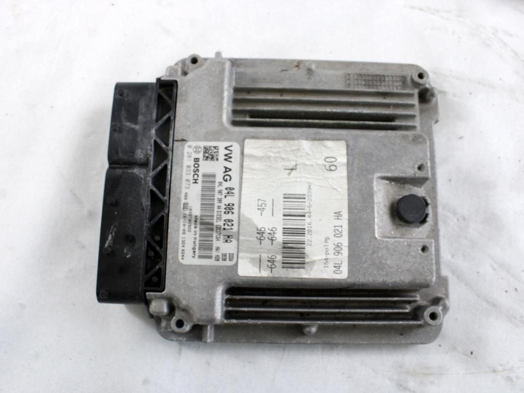 04L906021HA KIT ACCENSIONE AVVIAMENTO AUDI A6 C7 SW 2.0 D 140KW AUT 5P (2017) RICAMBIO USATO CON CENTRALINA MOTORE, QUADRO STRUMENTI, BLOCCHETTO CON CHIAVE 0281033073 4H0907064HN 4H0907063GH 4G8920934R