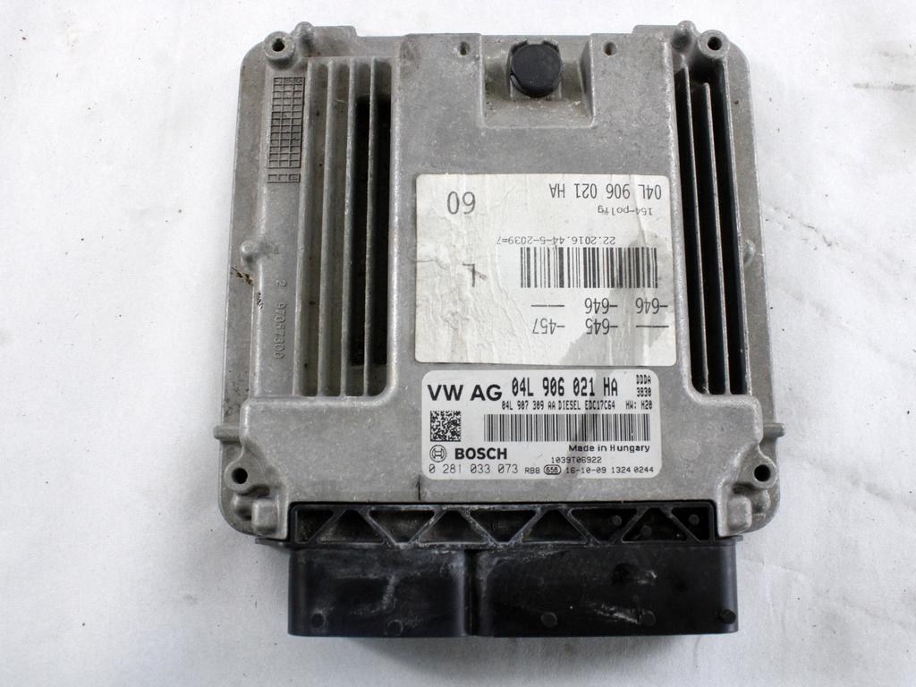 04L906021HA KIT ACCENSIONE AVVIAMENTO AUDI A6 C7 SW 2.0 D 140KW AUT 5P (2017) RICAMBIO USATO CON CENTRALINA MOTORE, QUADRO STRUMENTI, BLOCCHETTO CON CHIAVE 0281033073 4H0907064HN 4H0907063GH 4G8920934R