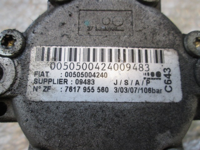 ALFA ROMEO 159 SW 1.9 DIESEL 5P 6M 110KW (2007) pompe de direction assistée PIÈCES 0050500424009483 00505004240 7617955560 09483 51839102