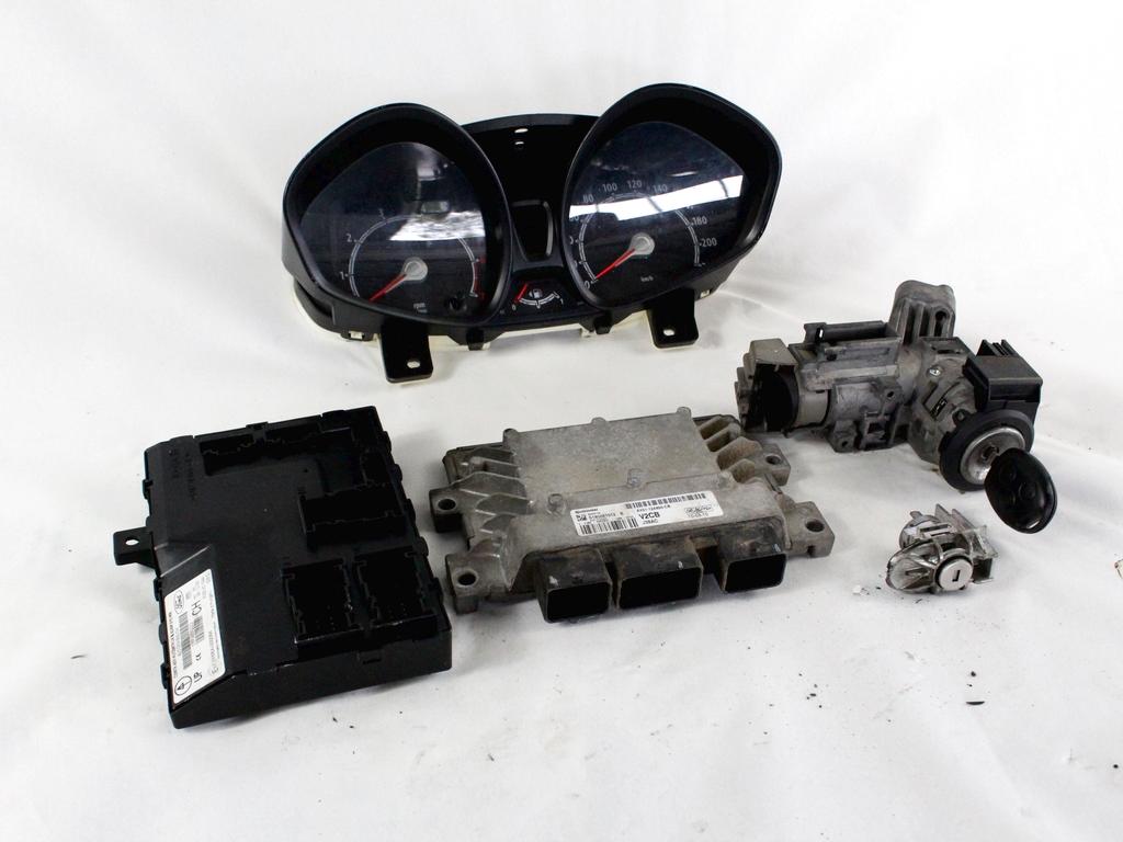 AV21-12A650-CB KIT ACCENSIONE AVVIAMENTO FORD FIESTA 1.2 B 60KW 5M 5P (2010) RICAMBIO USATO CON CENTRALINA MOTORE, QUADRO STRUMENTI CONTACHILOMETRI 8V51-15K600-CH 8A6F-10894-BC