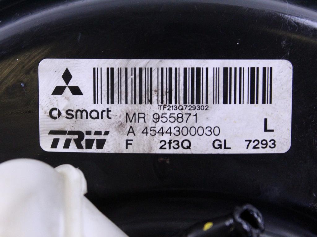 A4544300030 SERVOFRENO SMART FORFOUR 1.1 B 55KW 5M 5P (2005) RICAMBIO USATO CON POMPA COMANDO FRENI CILINDRO MAESTRO E VASCHETTA MR955871