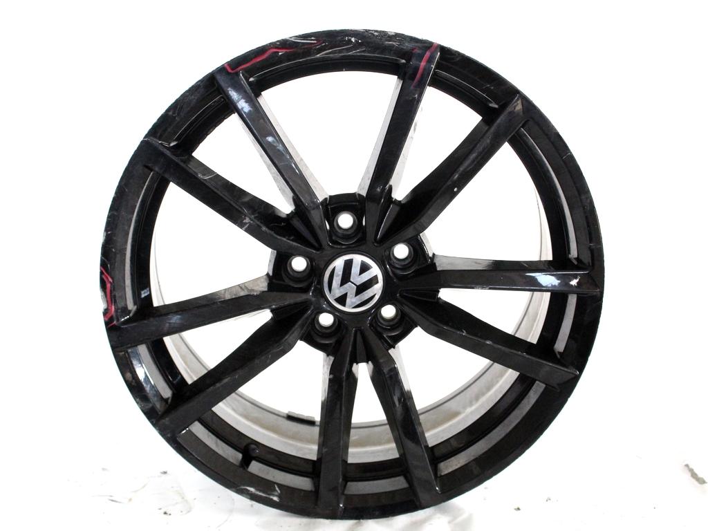 CERCHIO IN LEGA AFTERMARKET DA 18 POLLICI 5 FORI 18X8JJ VOLKSWAGEN GOLF 7 1.6 D 77KW 5M 5P (2013) RICAMBIO USATO DIFETTATO, INTERASSE 5X112