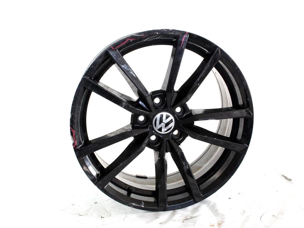 CERCHIO IN LEGA AFTERMARKET DA 18 POLLICI 5 FORI 18X8JJ VOLKSWAGEN GOLF 7 1.6 D 77KW 5M 5P (2013) RICAMBIO USATO DIFETTATO, INTERASSE 5X112