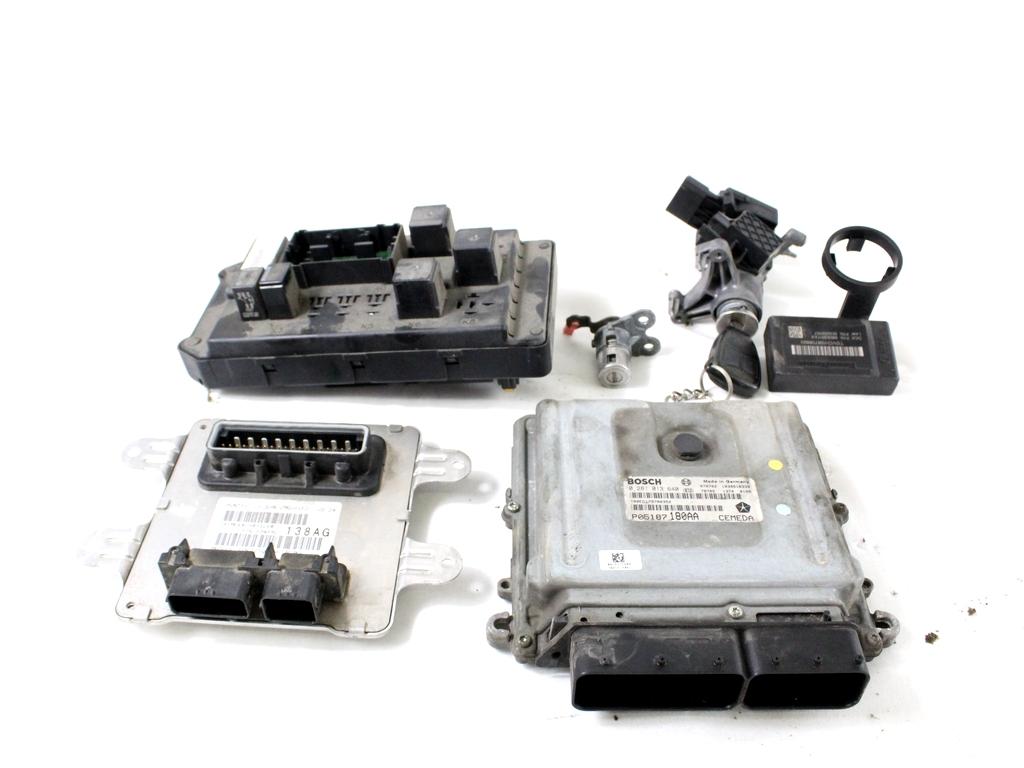 05187180AA KIT ACCENSIONE AVVIAMENTO JEEP GRAND CHEROKEE 3.0 D 160KW AUT 5P (2008) RICAMBIO USATO CON CENTRALINA MOTORE, BLOCCHETTI ACCENSIONE APERTURA CON CHIAVE 0281013640 04692138AG 04692107AI 56049915AA 56053017AX 04685719AB 56010568AD