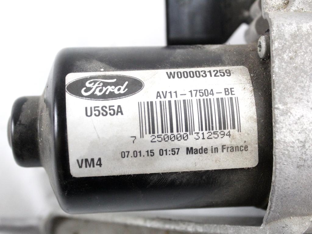 AV11-17504-BE MOTORINO TERGIPARABREZZA LATO DESTRO FORD B-MAX 1.5 D 55KW 5M 5P (2015) RICAMBIO USATO W000031259 W000028931