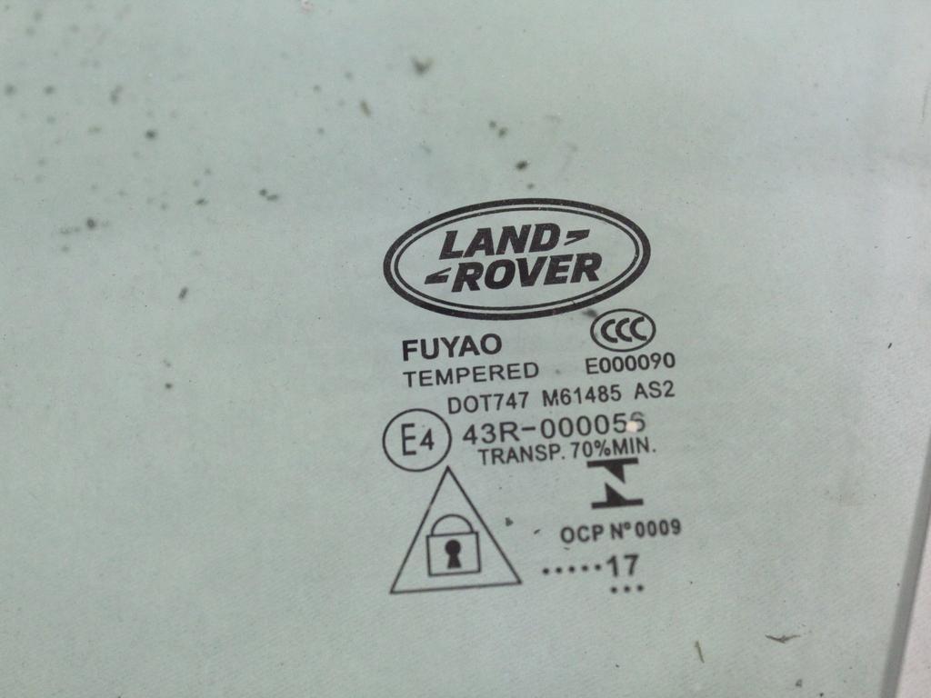 LR093209 VETRO SCENDENTE PORTA ANTERIORE SINISTRA LAND ROVER RANGE ROVER VELAR L560 2.0 D 132KW 5P AUT (2019) RICAMBIO USATO