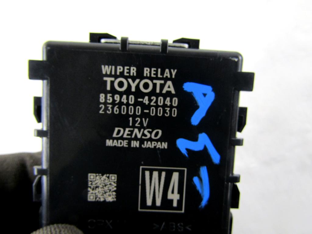 85940-42040 CENTRALINA RELÈ TERGICRISTALLI TOYOTA RAV 4 2.5 I 131KW AUT 5P (2022) RICAMBIO USATO