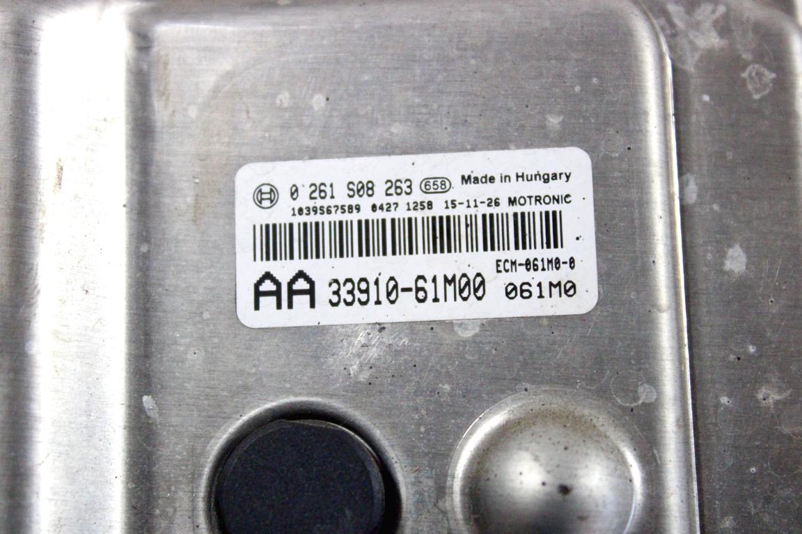 33910-61M00 KIT ACCENSIONE AVVIAMENTO SUZUKI VITARA 1.6 B 88KW 5M 5P (2016) RICAMBIO USATO CON CENTRALINA MOTORE, QUADRO STRUMENTI CONTACHILOMETRI, BLOCCHETTI ACCENSIONE APERTURA CON CHIAVE 36780-54P02 34110-54PA3 