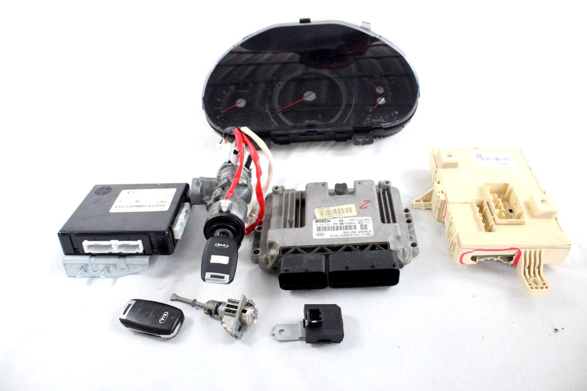 39120-2A053 KIT ACCENSIONE AVVIAMENTO KIA SPORTAGE 1.7 D 85KW 6M 5P (2014) RICAMBIO USATO FUSIBILIERA DIFETTATA, CENTRALINA MOTORE, QUADRO STRUMENTI, BLOCCHETTI CON DOPPIA CHIAVE 0281031654 95400-3UBA0 95420-10000 91950-3W013 94023-3U025