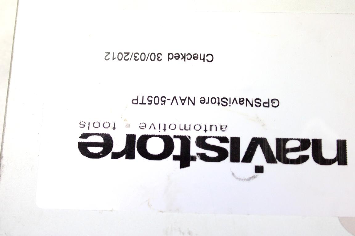 NAV-505TP CENTRALINA SISTEMA DI NAVIGAZIONE SATELLITARE AFTERMARKET NAVISTORE AUDI A4 B8 SW 2.0 D 105KW AUT 5P (2009) RICAMBIO USATO