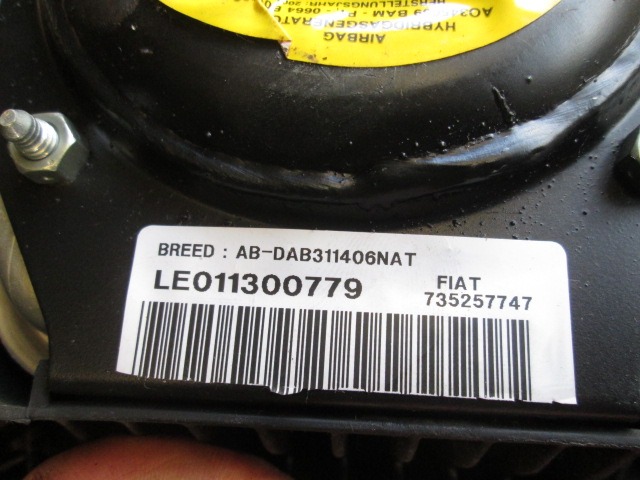 "MODULE D'AIRBAG CONDUCTEUR	 OEM N. 735257747 PI?CES DE VOITURE D'OCCASION LANCIA LYBRA BER/SW (1999 - 2006) BENZINA D?PLACEMENT. 20 ANN?E 2001"