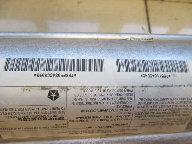 KIT AIRBAG COMPLET OEM N.  PI?CES DE VOITURE D'OCCASION JEEP GRAND CHEROKEE (1999 - 04/2005) DIESEL D?PLACEMENT. 27 ANN?E 2003