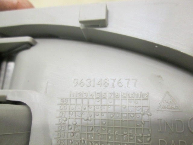 POIGN?E D'OUV. PORTE OEM N. 9631487677 PI?CES DE VOITURE D'OCCASION CITROEN XSARA PICASSO (1999 - 2010) DIESEL D?PLACEMENT. 16 ANN?E 2006