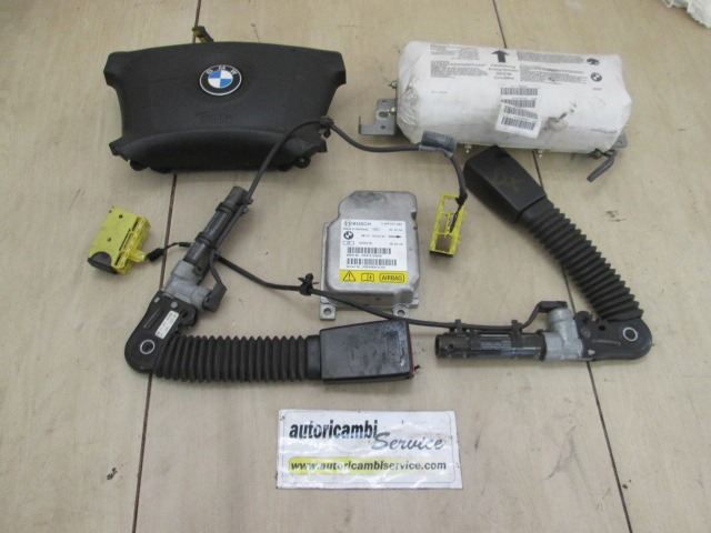 KIT AIRBAG COMPLET OEM N. 9045 KIT AIRBAG COMPLETO PI?CES DE VOITURE D'OCCASION BMW SERIE 3 E46 BER/SW/COUPE/CABRIO (1998 - 2001) DIESEL D?PLACEMENT. 20 ANN?E 2001