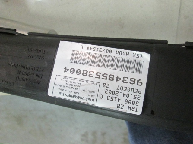 AIRBAG DE TETE DROIT  OEM N. 963485538004 PI?CES DE VOITURE D'OCCASION PEUGEOT 607 (1999 - 2005) BENZINA D?PLACEMENT. 30 ANN?E 2002